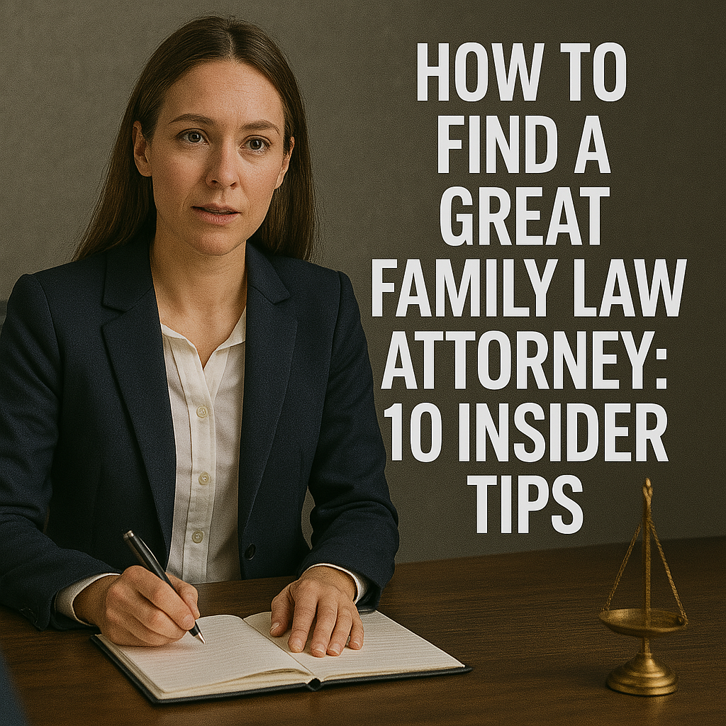How to find a great family law attorney